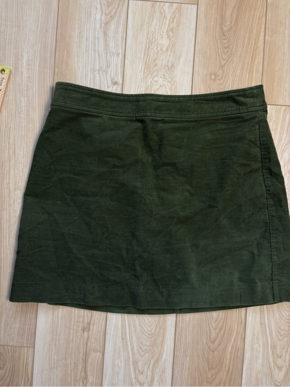 J. Crew Olive Green Corduroy Mini Skirt